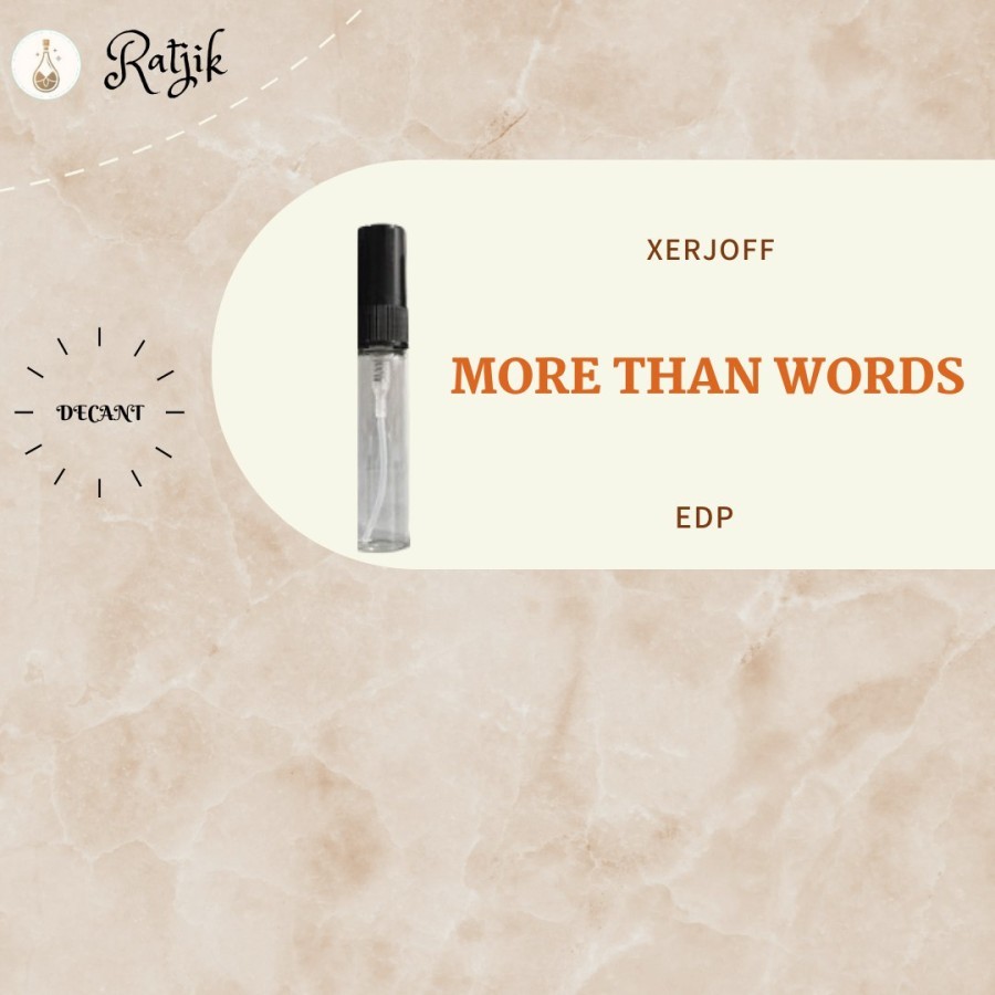 XERJOFF JOIN THE CLUB MORE THAN WORDS EDP TRY SAMPLE DECANT