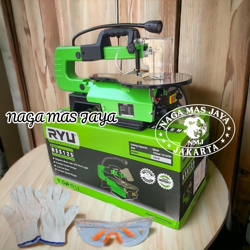 MESIN SCROLL SAW 16 INCH RYU RSS 125 / MESIN GERGAJI UKIR KAYU RYU RSS 125 / MESIN SCROLL SAW RYU