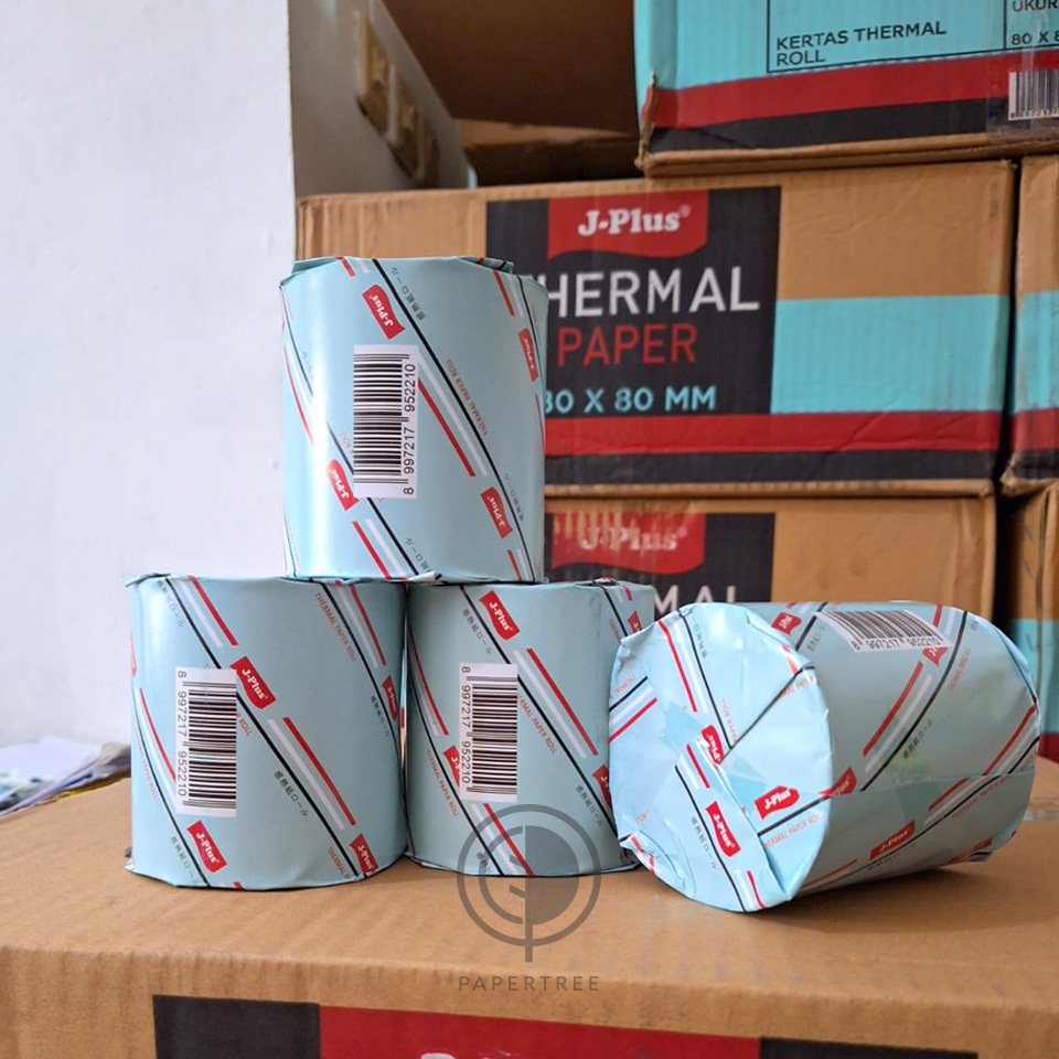 

[DUS/50Rolls] Register Rolls/Kertas Struk Thermal J-Plus Uk. 80x80 mm