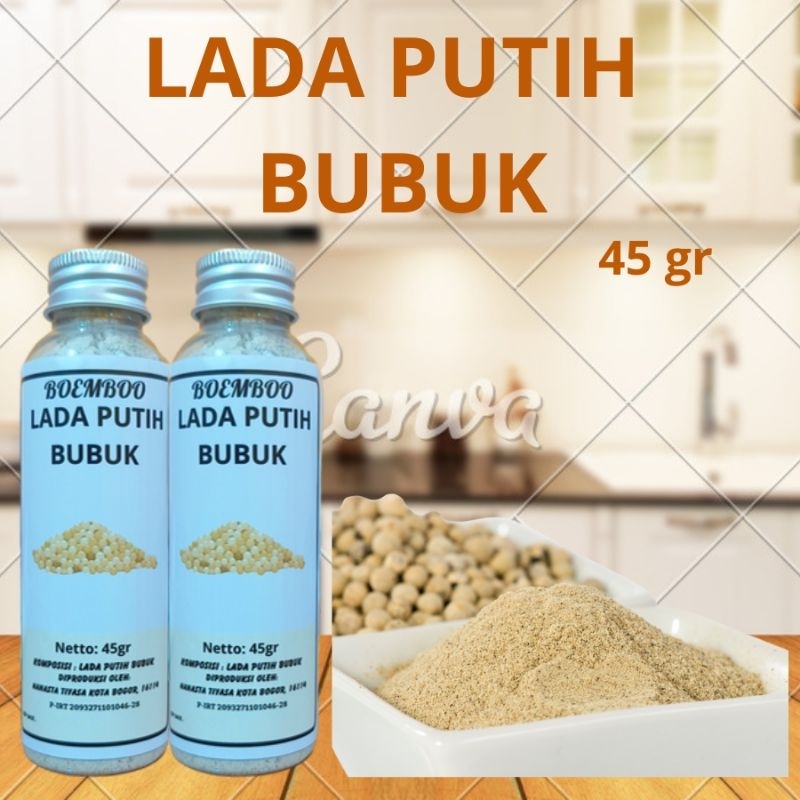 

BOEMBOO White Pepper Powder - Lada Putih Halus Premium NON-MSG