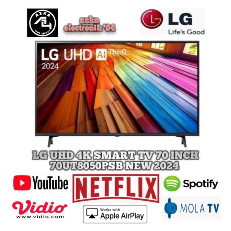 LG UHD TV 4K 70UT8050PSB SMART TV 70 INCH NEW 2024