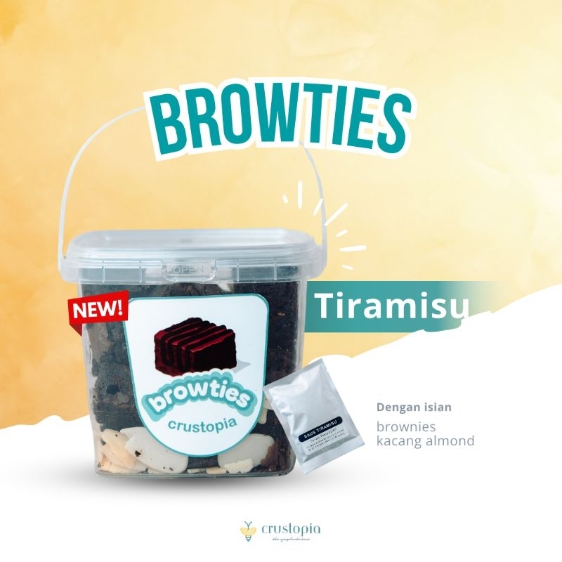 

CRUSTOPIA - ( Browties ) Brownies kering - Brownies panggang - Brownies Krispy