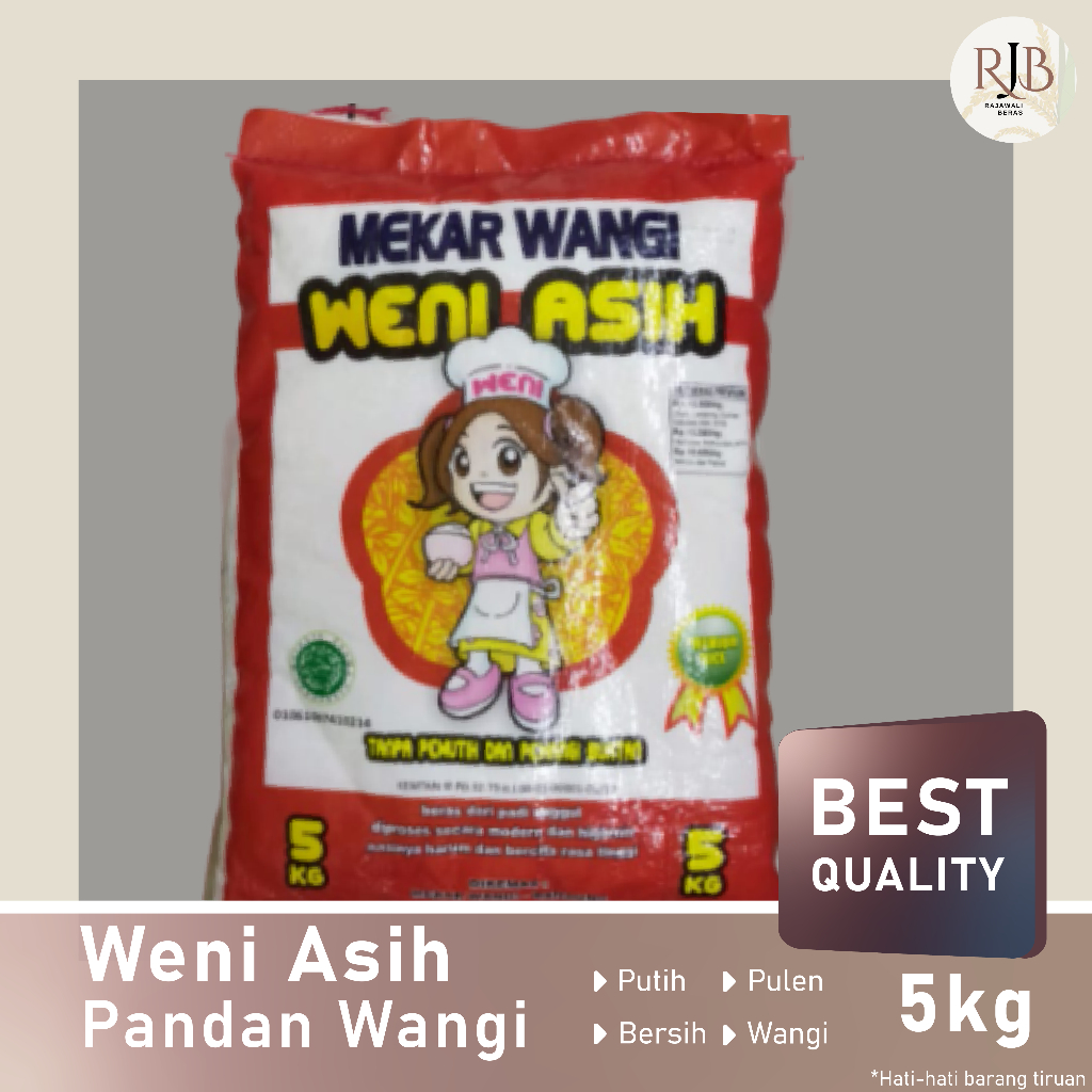 

Beras Weni Asih - Pandan Wangi || 5kg