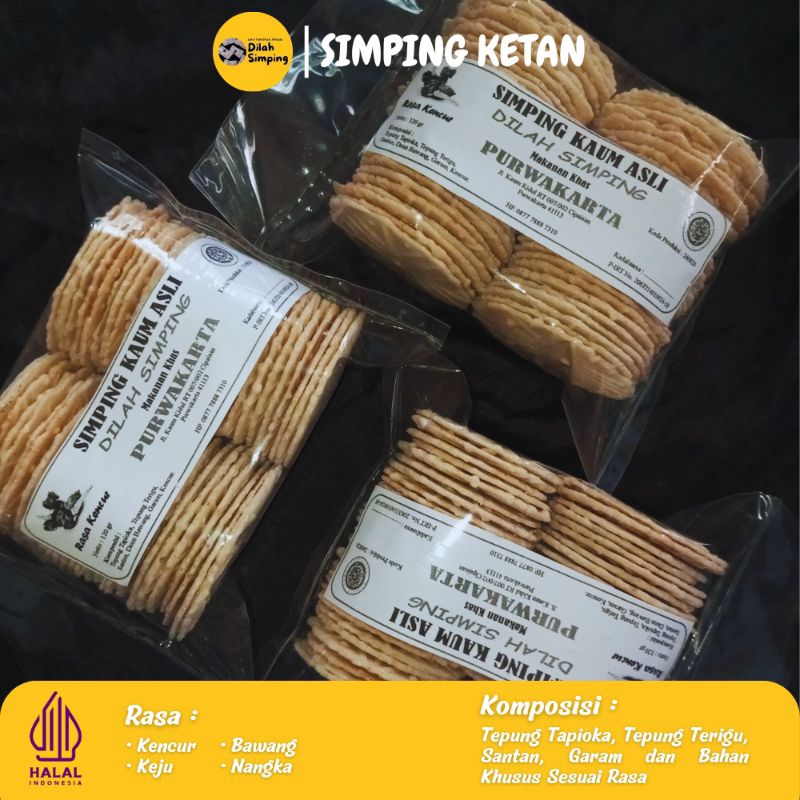 

Simping Kencur Tebal/Ketan Kaum Asli Khas Purwakarta 120gr