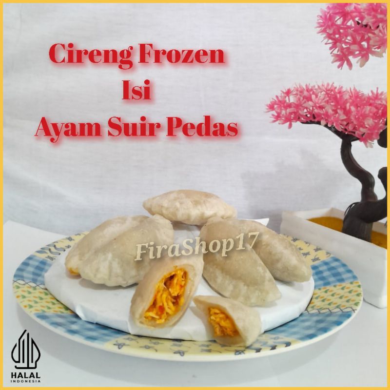 Cireng Frozen isi Ayam Suwir Pedas Mercon / Cireng Ayam Suwir Mercon / Cireng Ayam Suwir Pedas / Cem