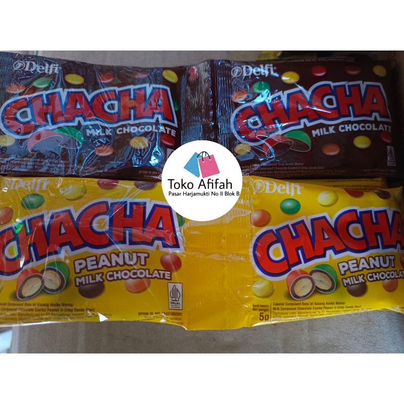 

CHACHA MILK CHOCOLATE DELFI PERMEN COKELAT COKLAT WARNA WARNI