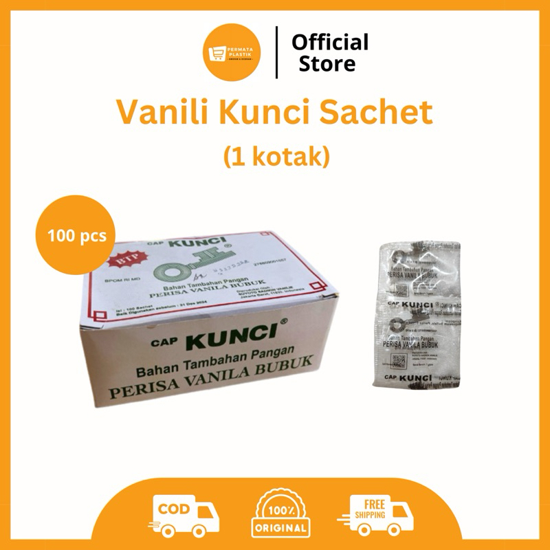 

Perisa Vanila Vanili Bubuk Sachet Kunci 1 Kotak (100 pcs)