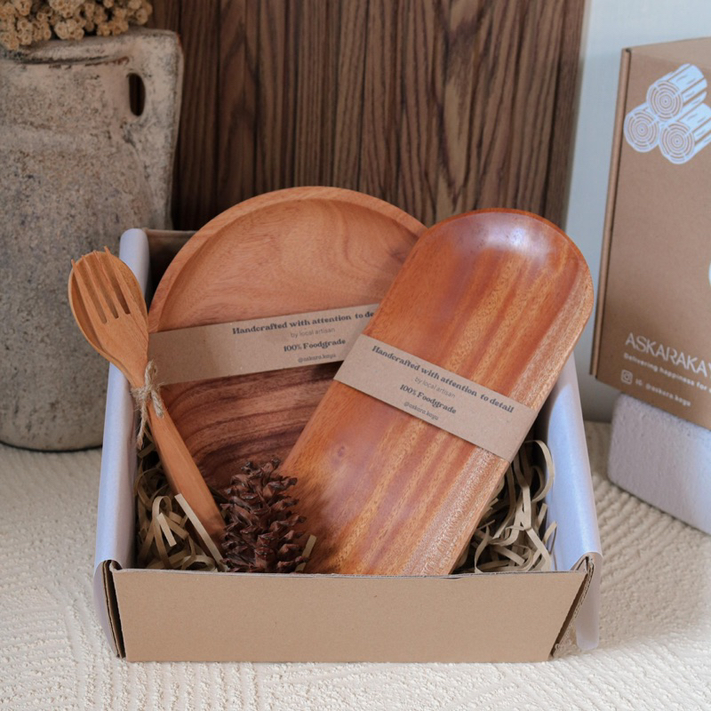 LILY Hampers | Peralatan Makan Kayu | Gift box