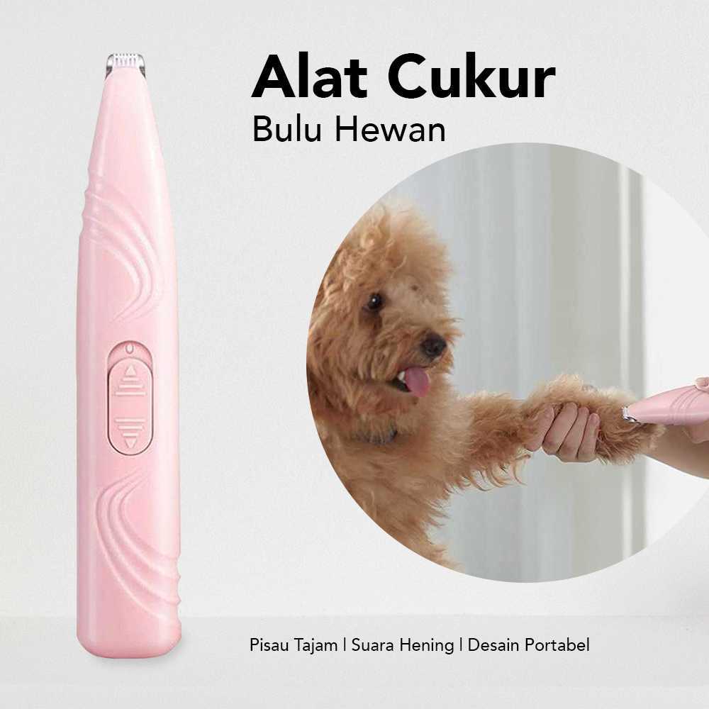 Alat Cukur Bulu Hewan Elektrik Alat Cukur Bulu Anjing Kucing Perliharaan Mini Pet Grooming