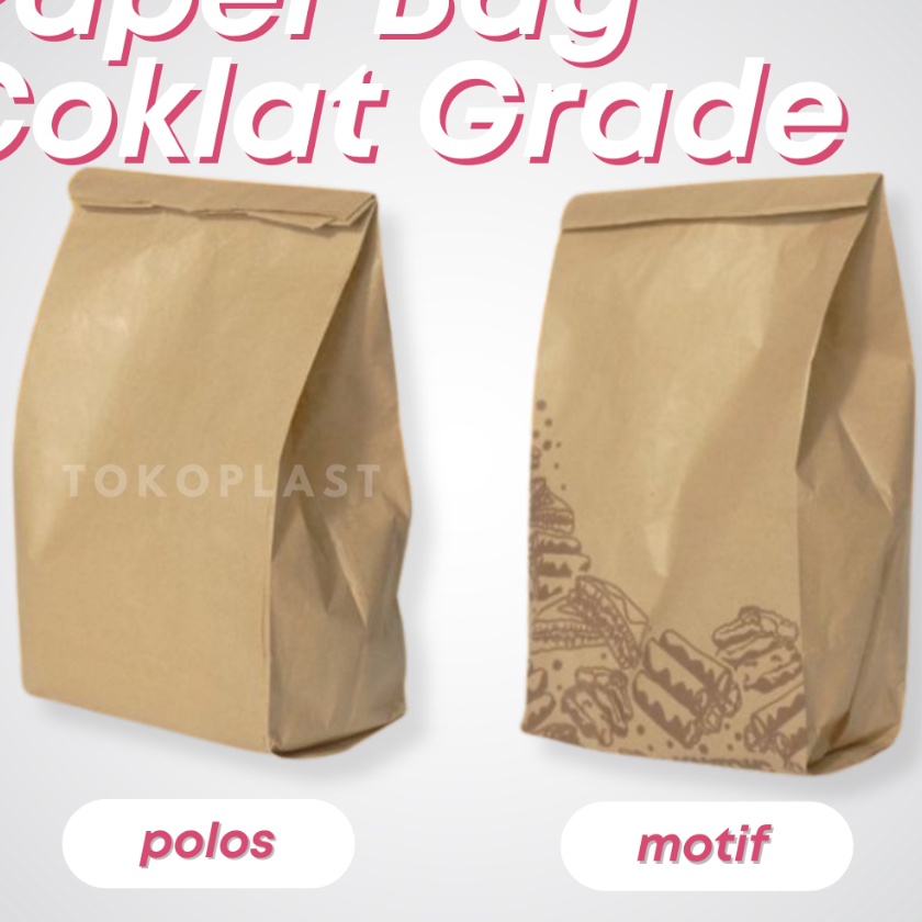 

HJ6 1 PCS PAPER BAG GRADE KANTONG KERTAS KRAFT COKLAT 13x25x8 CM BROWN PAPER BAG KRAFT PAPER BAG GREASE PROOF ANTI MINYAK COCOK UNTUK GORENGAN TAHAN MINYAK PAPER BAG MCD MC DONALD PAPER BAG ROTI SOS BAG