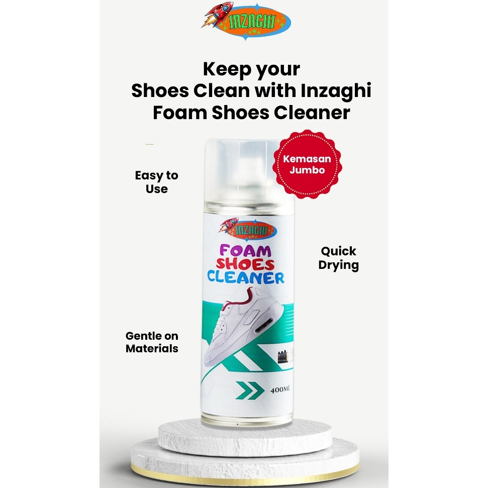 Foam Pembersih Sepatu tanpa air, Inzaghi Foam Cleaner pembersih instan