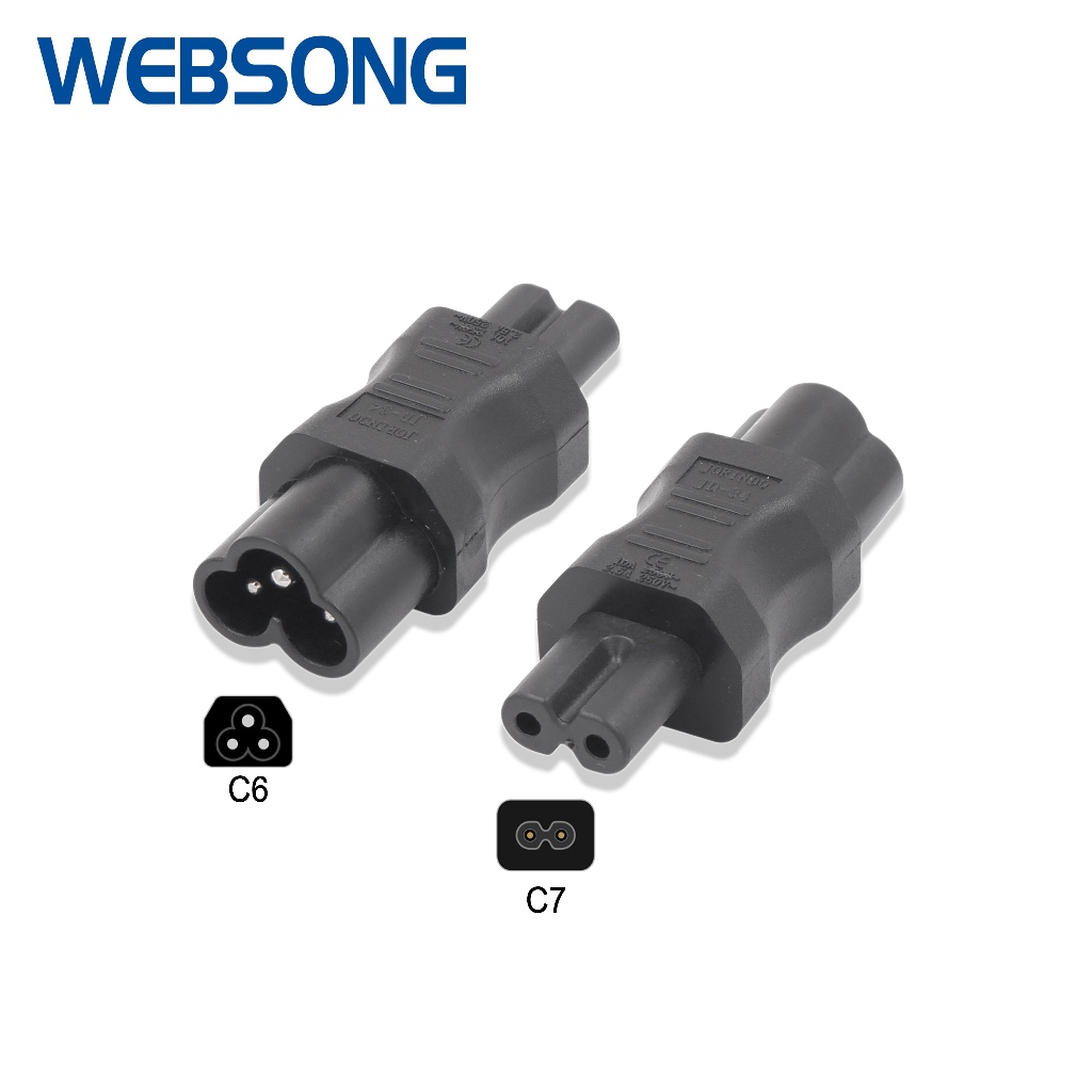 Connector Power JD-34 JD-45 JD-53 C6 to C7 Straight Down Right Websong