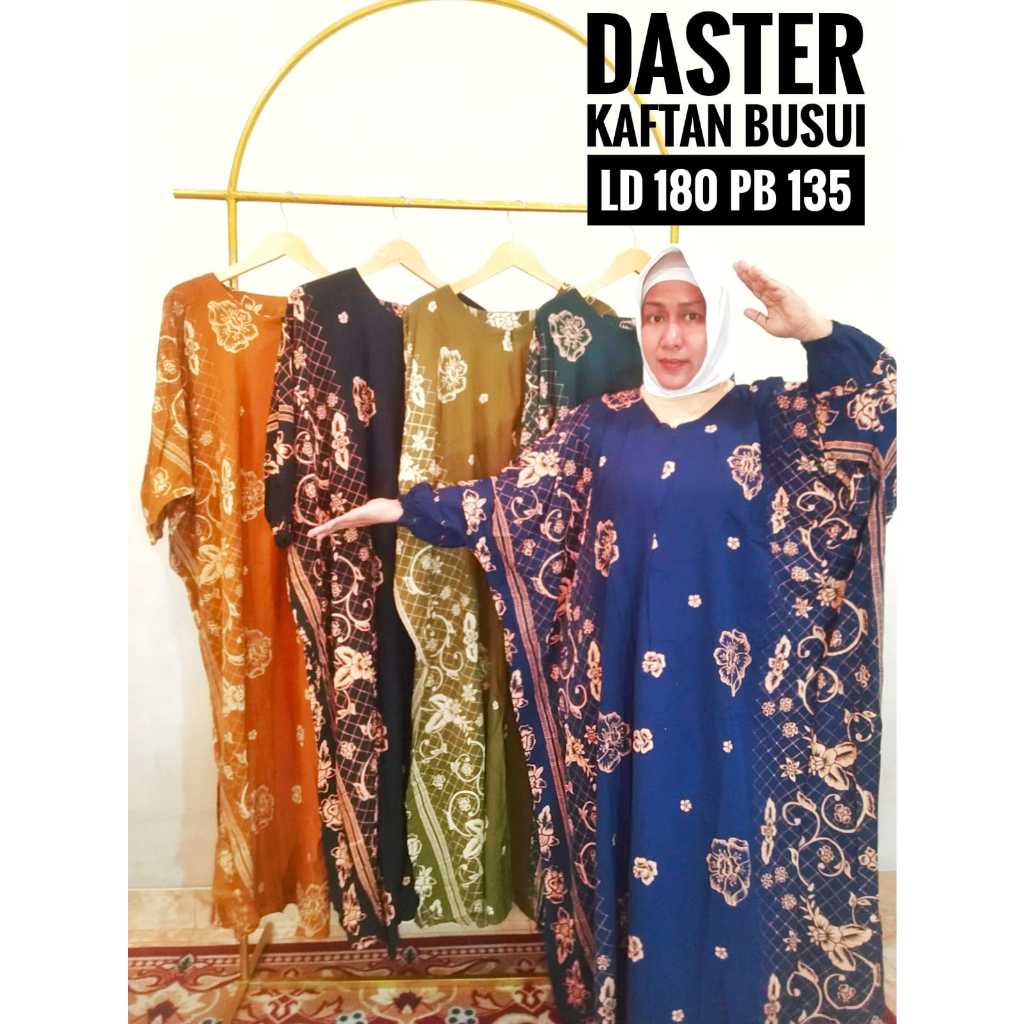 DASTER BATIK KALONG LOWO JUMBO RESLETING BUSUI  & BUMIL LENGAN PANJANG LD 140 - 160 BESAR