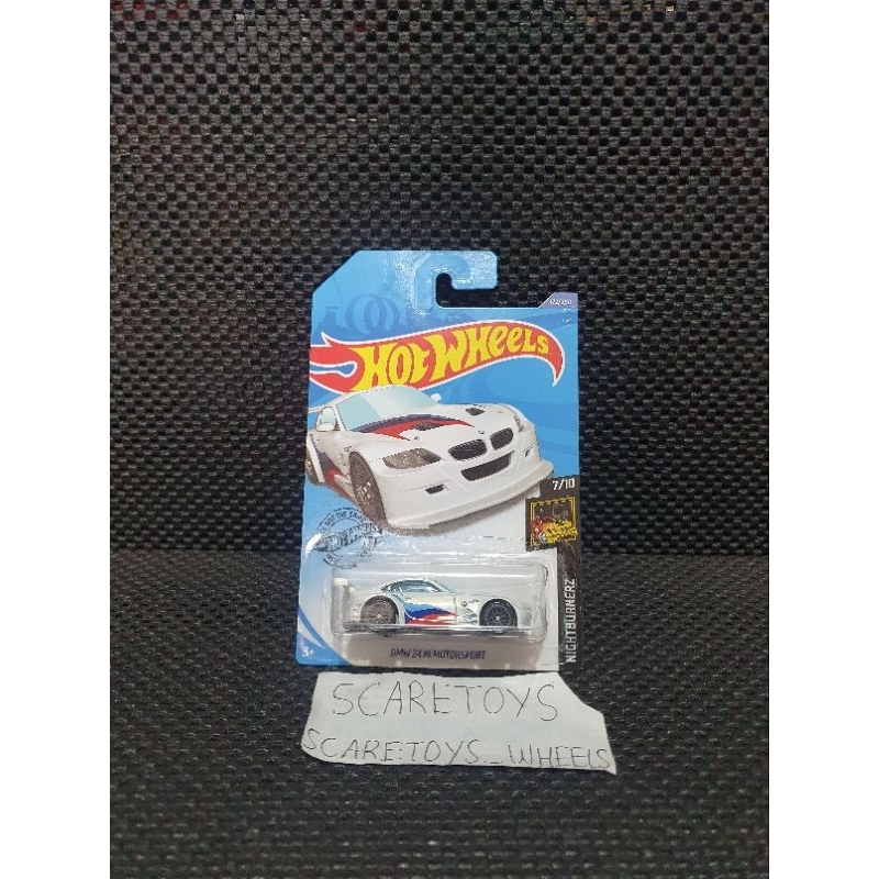 hot wheels bmw z4 m motorsport putih white z4 m nightburnerz