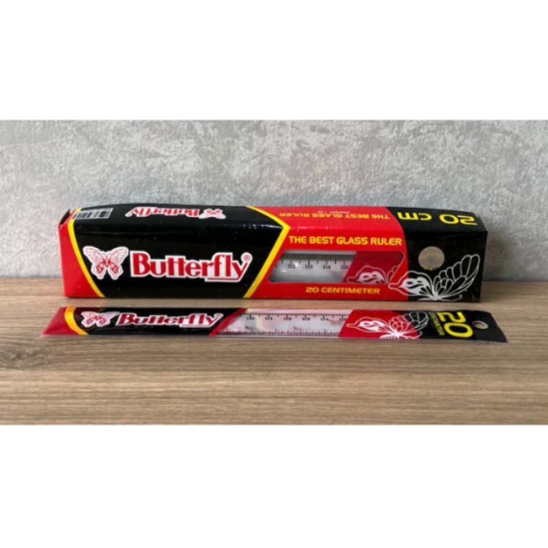

ATK/ Penggaris Butterfly 20/30 cm/Plastic Ruler