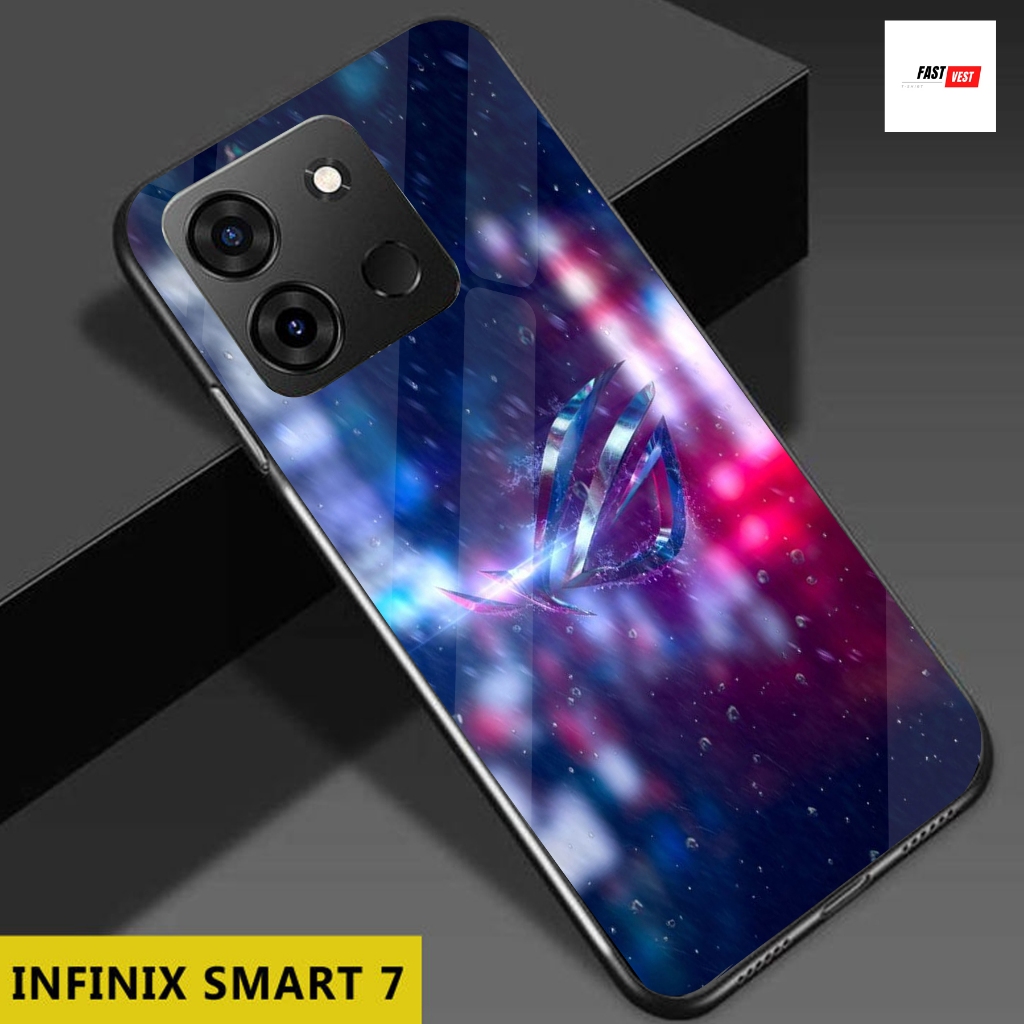 FV59 Softcase Glass Kaca Infinix Smart 7 2024 Terbaru Casing Handphone - Pelindung Handphone - Akses