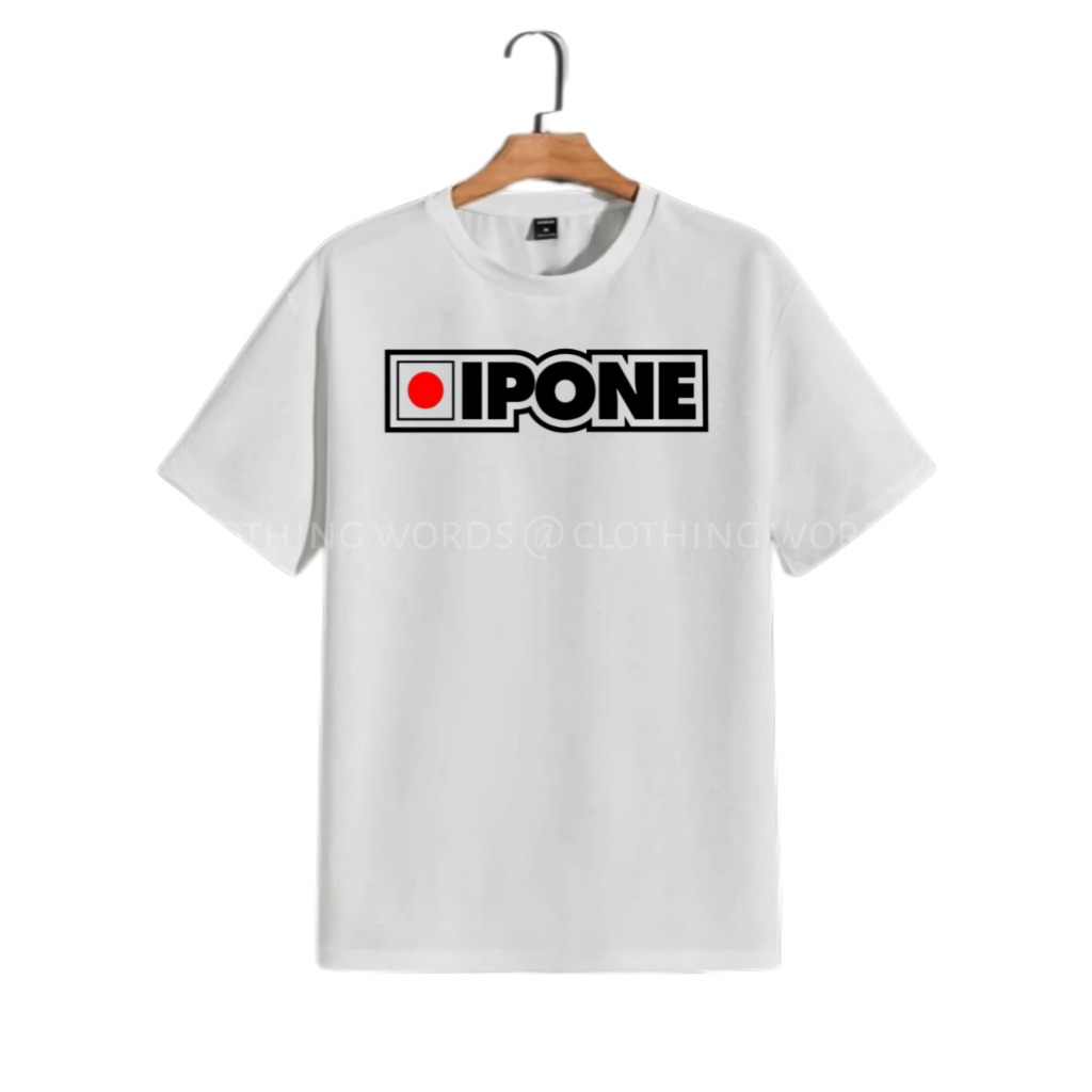 Baju Distro - kaos ipon lucu viral plesetan - ukuran sablonA4 - M-L-XL-XXL - murah
