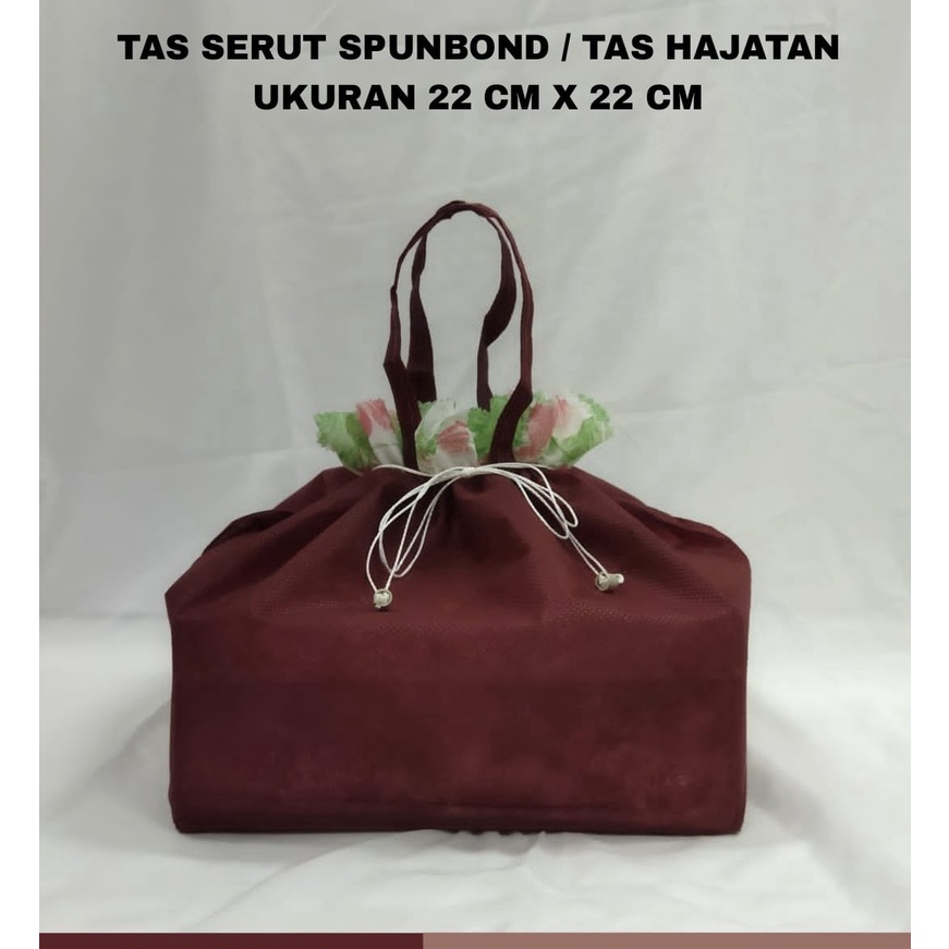 

KI3 Tas Serut Spunbond Tas Hajatan Tas Kotak Nasi 22cm x 22cm