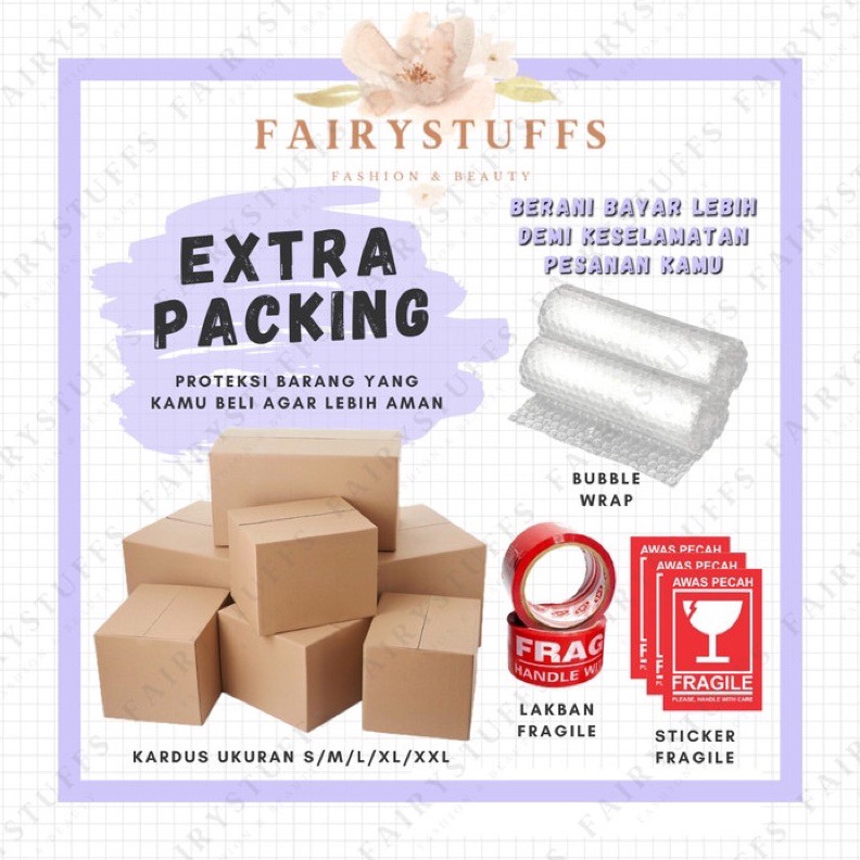 

PROMO PACKING DUS BUBBLE WRAP STICKER FRAGILE LAKBAN FRAGILE