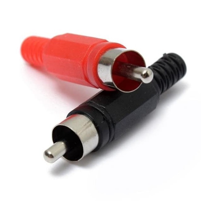 Jack RCA Male Audio Video Konektor Jek Jantan TV Ampli DVD Player