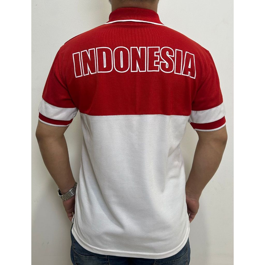 oiu POLO SHIRT 17 AGUSTUS / KAOS KERAH GARUDA INDONESIA / BAJU MERAH PUTIH BORDIR GARUDA