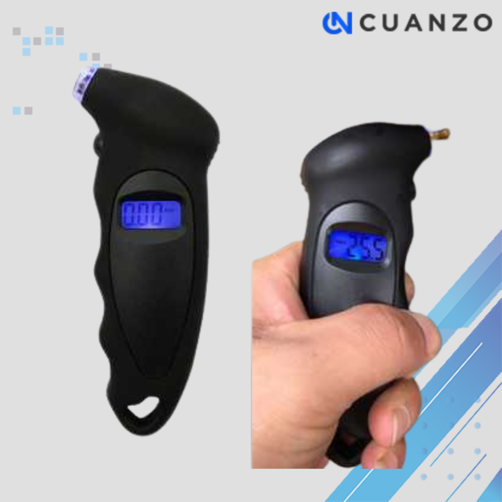 Pengukur Tekanan Ban Mobil Digital Tire Gauge LCD Manometer /  Alat Ukur Tekanan Angin Ban Lcd Displ