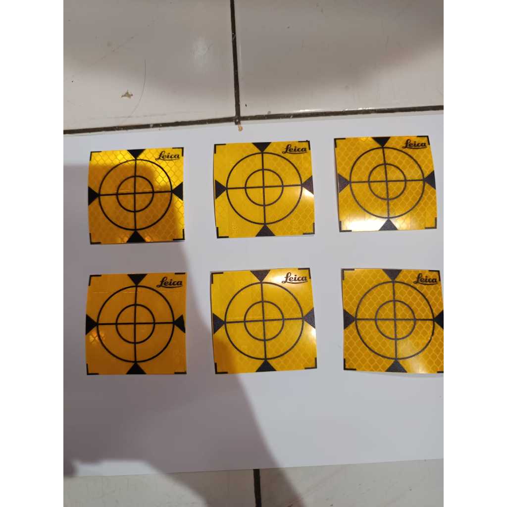 Reflector Sheet 6cm x 6cm yellow