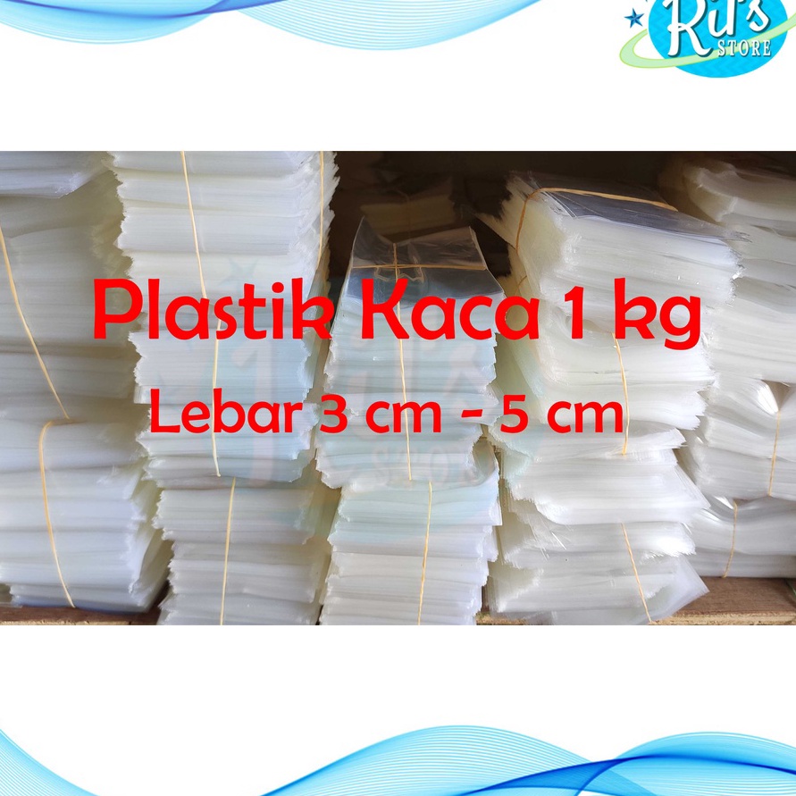 

KP8 Plastik OPP Kaca 3cm 5cm Souvenir Plastik Bening Aksesoris Tanpa Lem Per 1 KILO Ukuran Lebar 3 cm 5 cm
