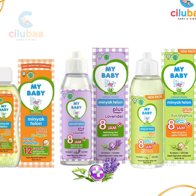 

KF7 BARU MY BABY Minyak Telon Plus Eucalyptus dan Lavender Anti Nyamuk 8 jm 12 jm 6ml 9ml 15ml