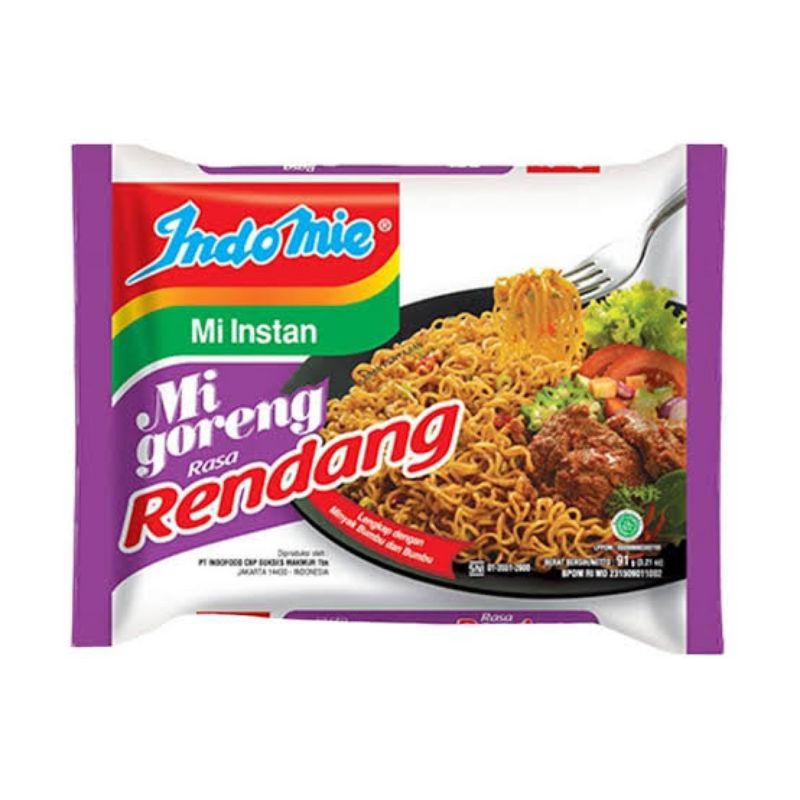

mie indomie goreng rendang isi 10pcs