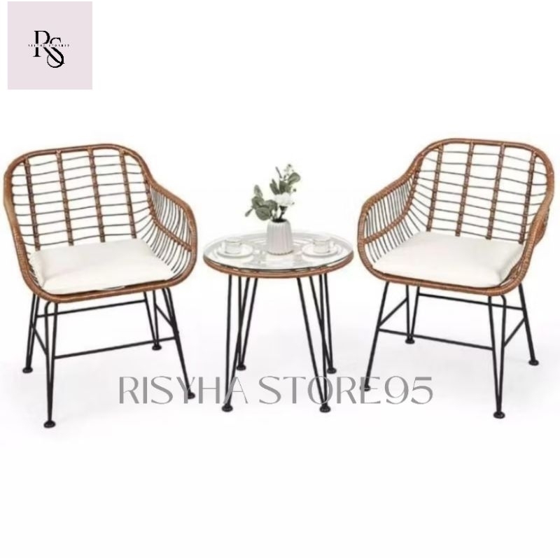 SET KURSI TERAS RANGKA BESI