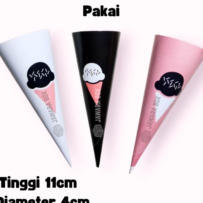 

KF7 Kertas Waffle Eskrim Papercone Ice Cream Kertas Contong Es Krim Kertas Cone Es Krim Tinggi 11cm