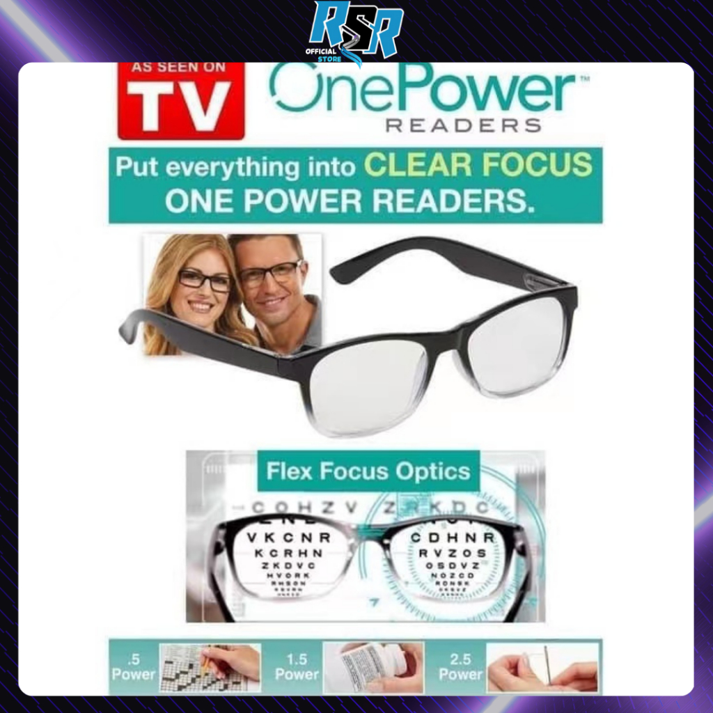 Kacamata Baca Plus Auto Focus Kaca Mata One Power Readers Ajaib Fokus Otomatis TERLARIS