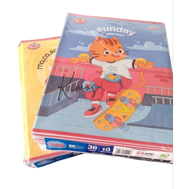 

BUKU TULIS SIDU ISI 38 LEMBAR 1 PAK ISI 10 PCS
