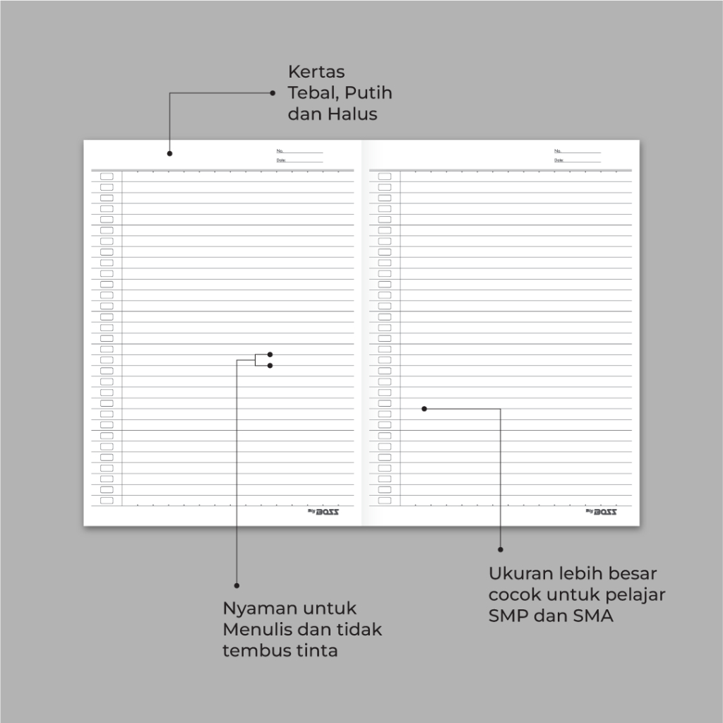 

[BMS Bekasi] BigBoss Exercise Book 250 x 180 mm 42 Lembar