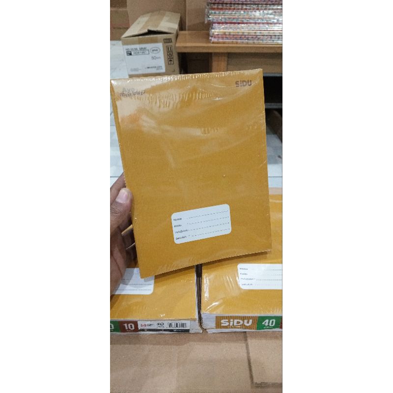 

buku sidu motif coklat 40 lembar/60 lembar @ 5buku