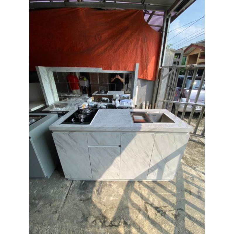 KITCHEN SET BAWAH KOMPLIT / RAK DAPUR MINIMALIS / LEMARI DAPUR BAWAH SET