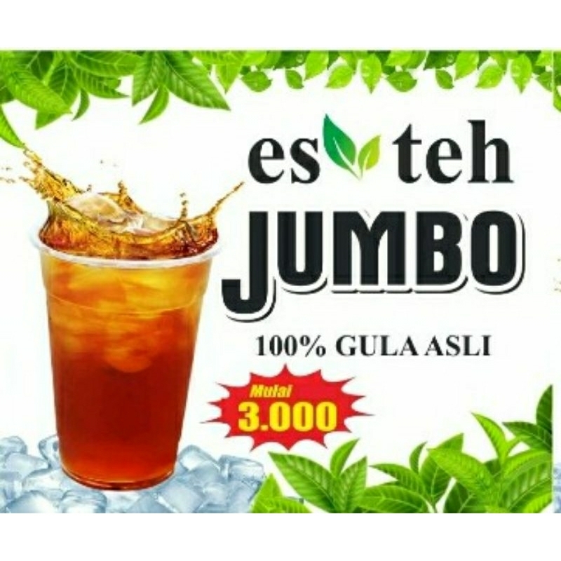 SPANDUK BANNER ES TEH JUMBO
