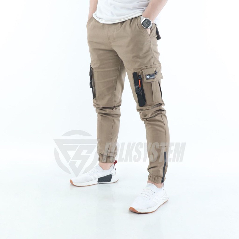 Celana panjang cargo jogger pakaian pria premium forwadstore