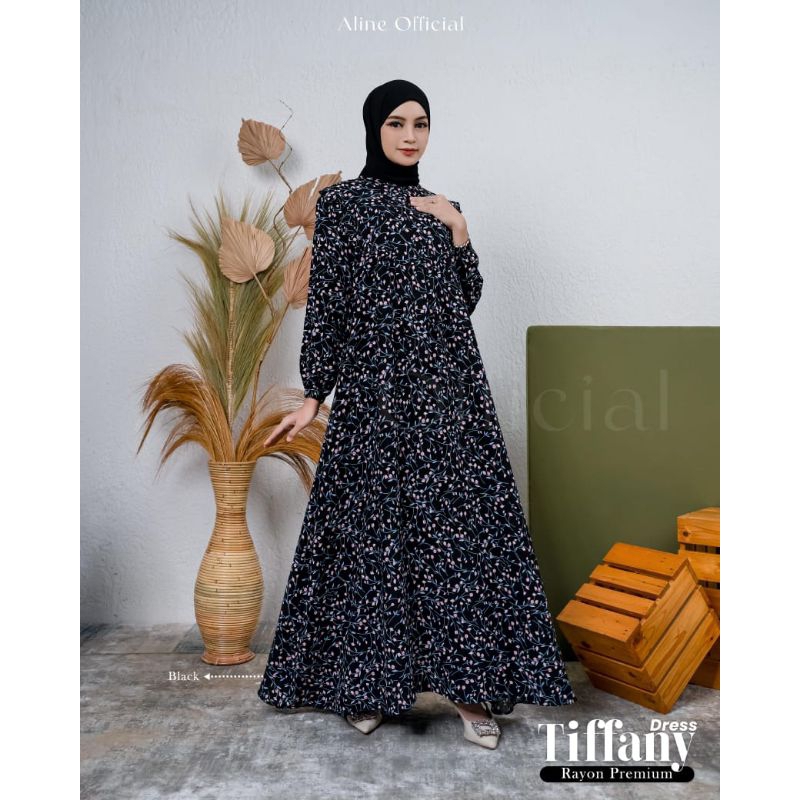 TIFFANY DRESS || DRESS RAYON TERLARIS || TIFFANY DRESS BY ALINE OFFICIAL