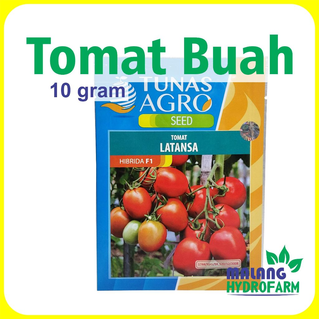 Benih Tomat Buah Latansa F1 10 Gram Tunas Agro Dataran Tinggi Bibit Biji Sayur Lathansa Jus Merah