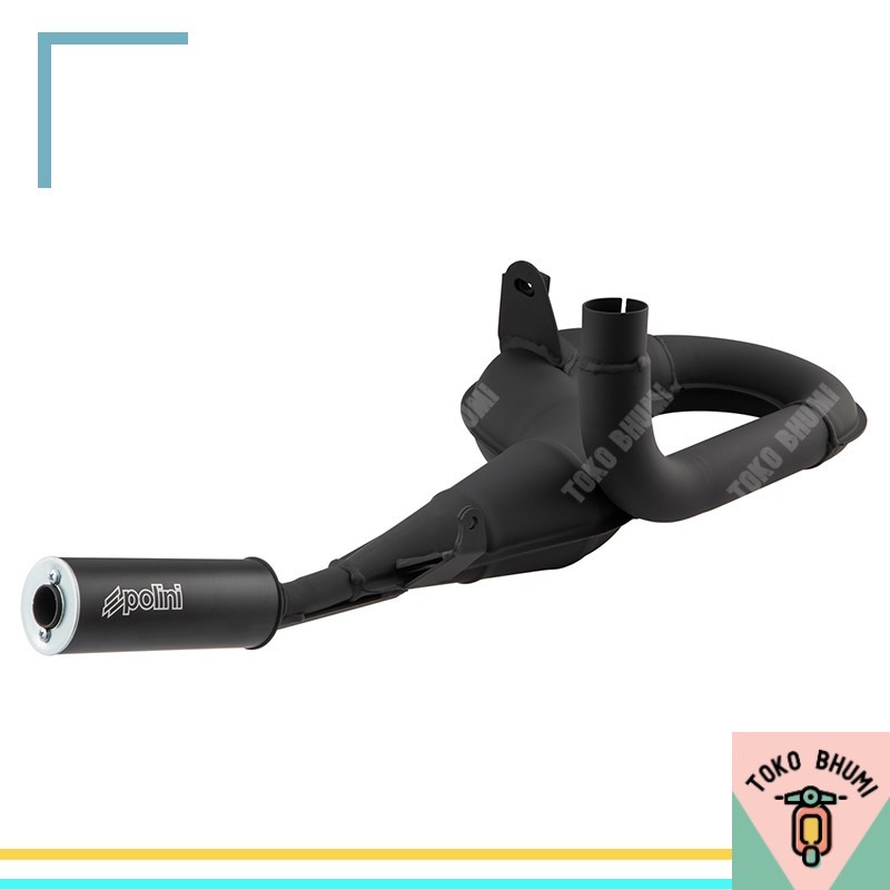JUAL Polini Knalpot Racing Vespa PX150 Black Series