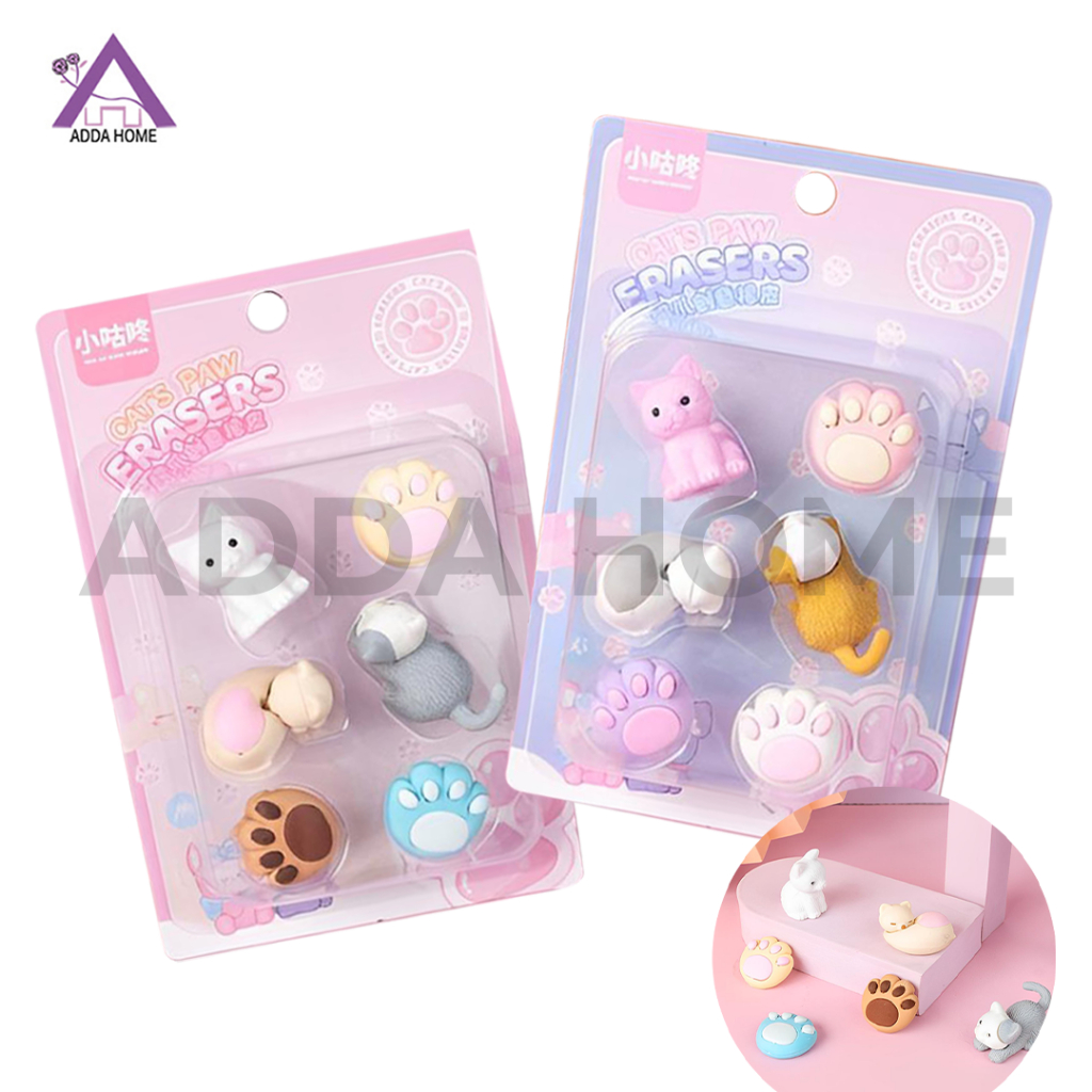 

Penghapus Bentuk Hewan Kucing Atk Anak Eraser Mini Lucu 1 Set Isi 6 Motif Hadiah Ulang Tahun