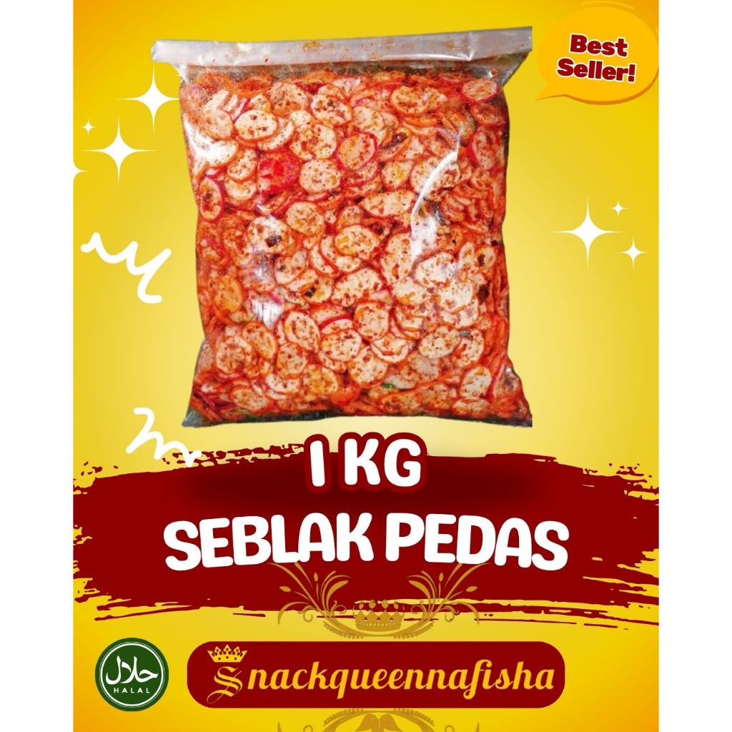 

Seblak kerupuk bawang pedas daun jeruk isi 1kg