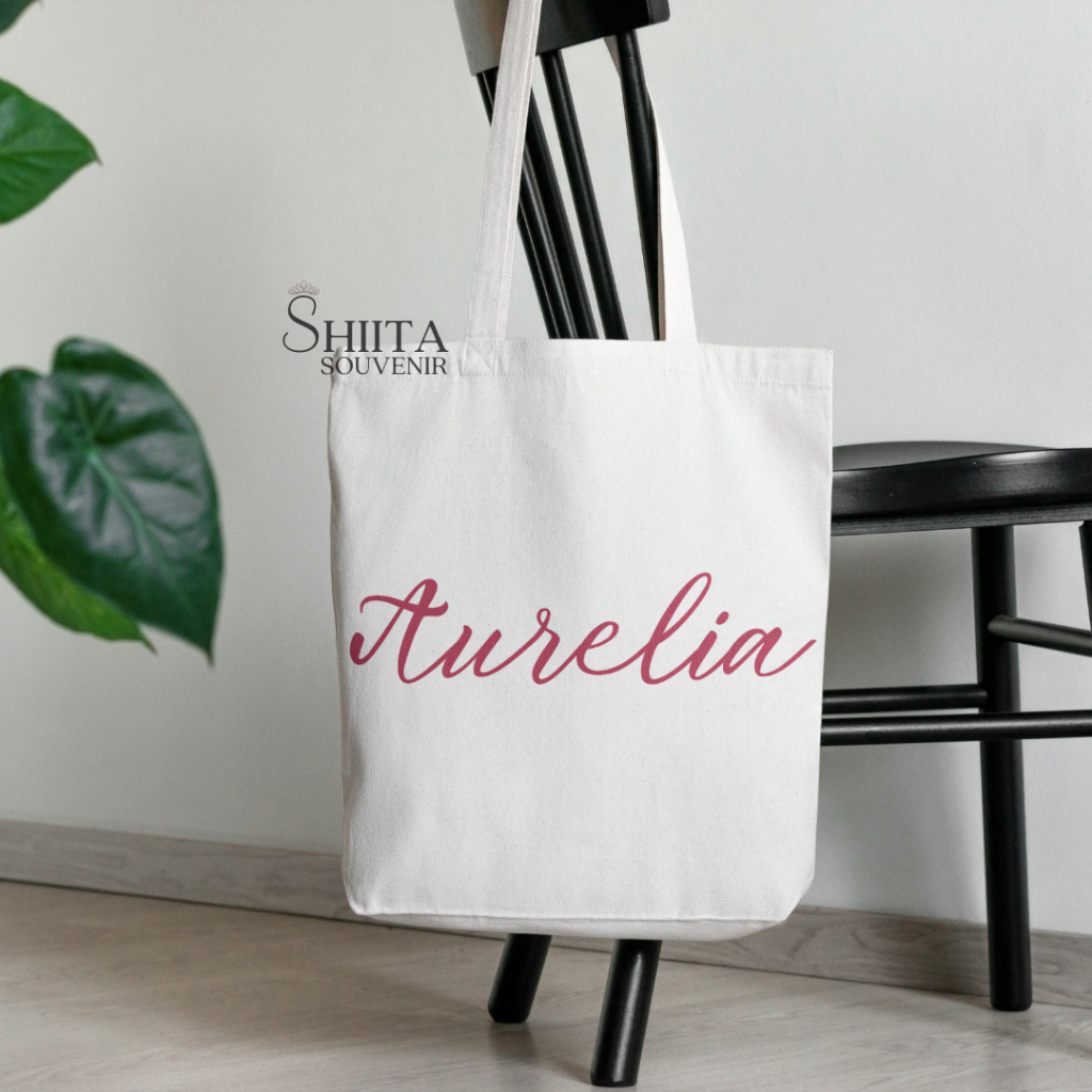 Totebag Custom Nama Tote Bag Tas Custom Personalised Nama Suka Suka