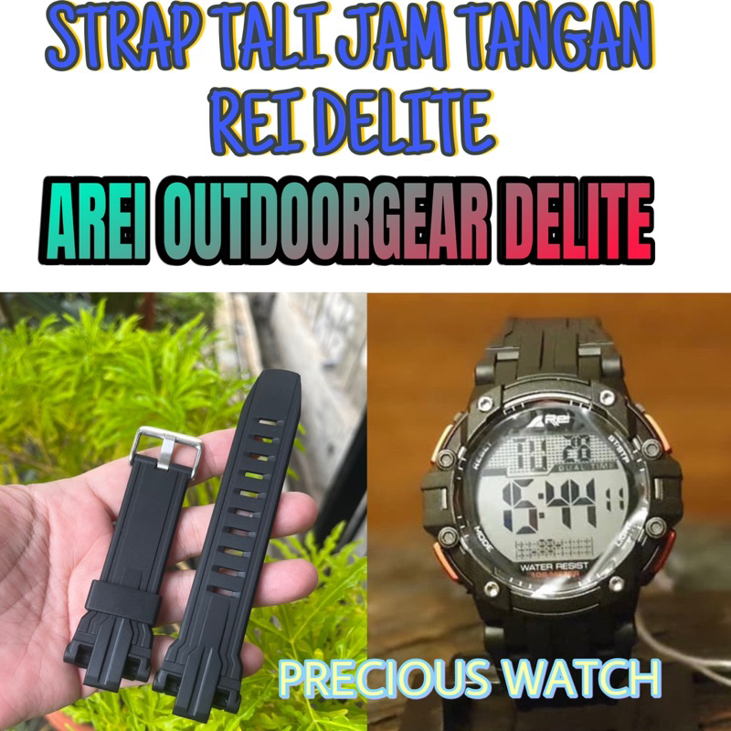 STRAP TALI JAM TANGAN PRIA REI DELITE  AREI OUTDOOR GEAR  DELITE Rei delite pas dan bs lgsg dipakai
