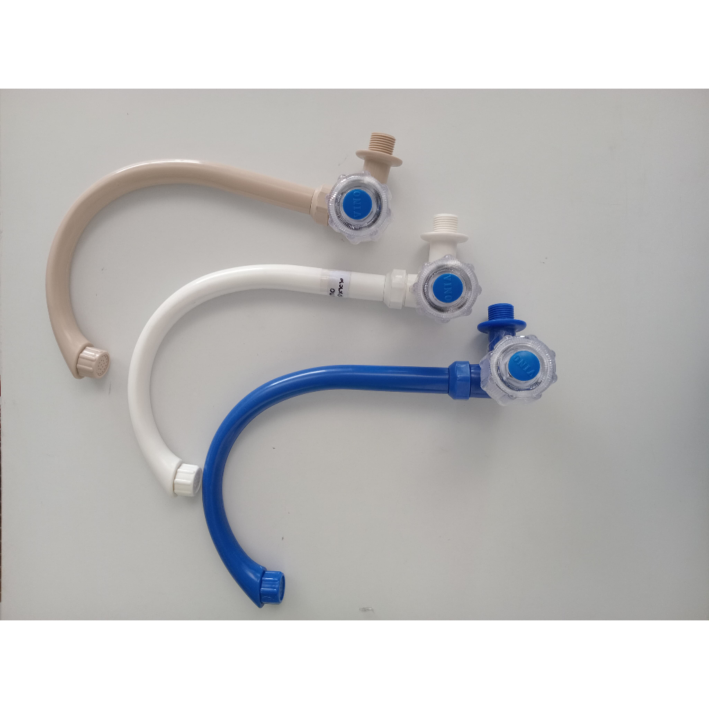 KRAN CUCI PIRING VINO PLASTIK/ KRAN PVC/ KRAN WASTAFEL BIRU, IVORY, PUTIH