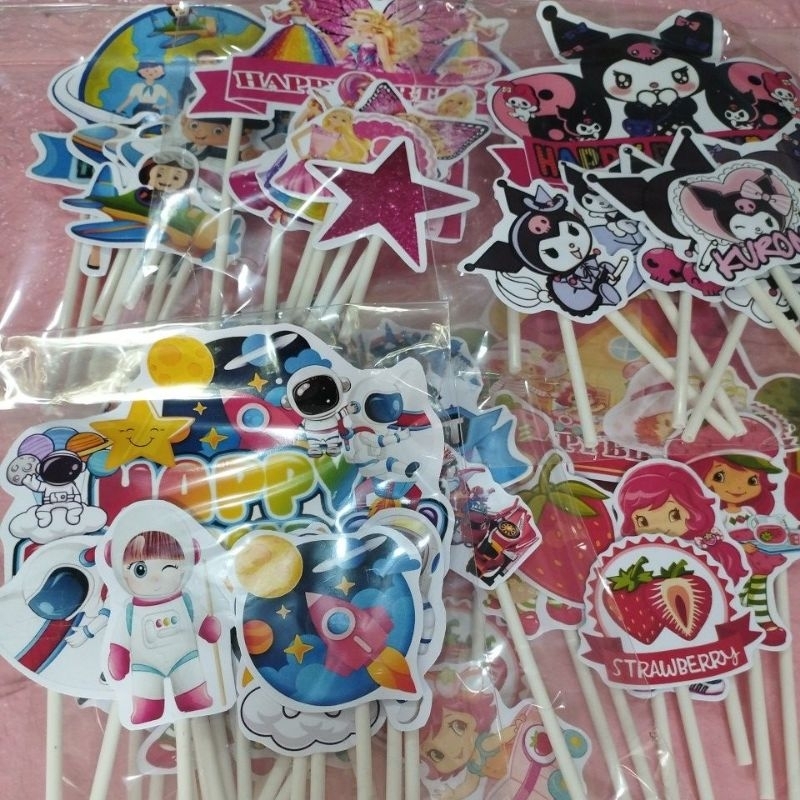 TOKODIPADANG1 topper cake karakter 1 set topper cake toper cake