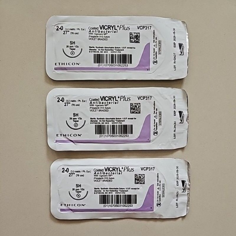 Vicryl Plus 2-0 VCP317 / Benang Operasi / Benang Ethicon