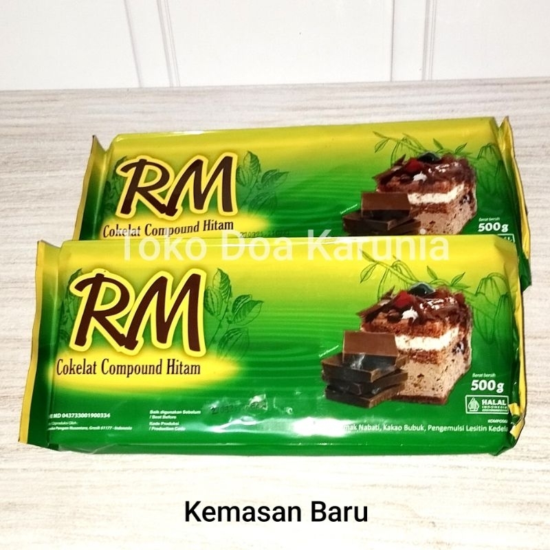 

Coklat batangan RM 500gr / Dark Compound Chocolate / Cokelat batangan 500 gram